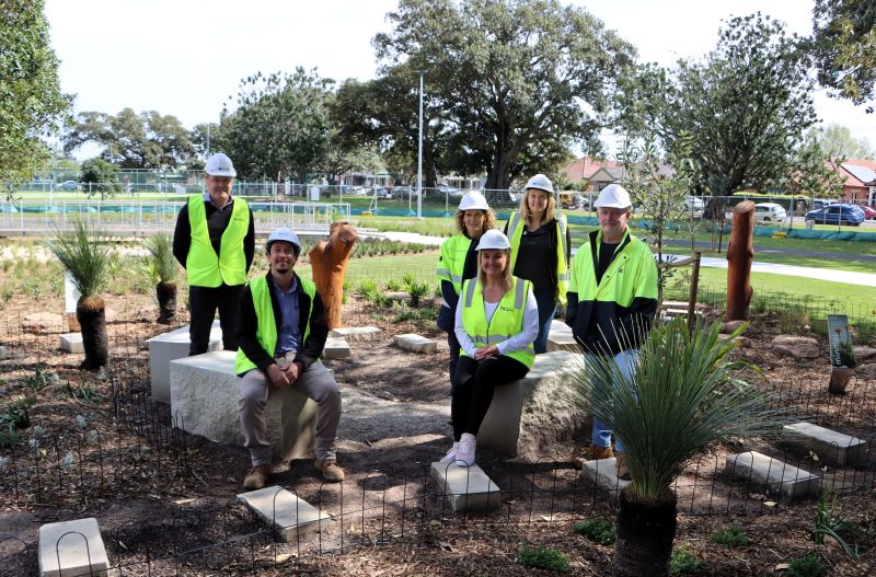 The buck tucker garden at yarning circle at Gregson Park