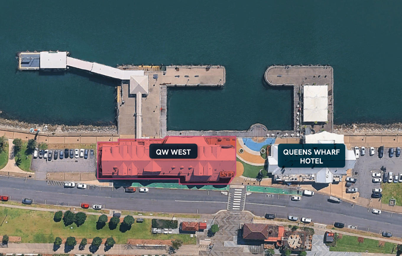 Queens Wharf West and Queens Wharf Hotel
