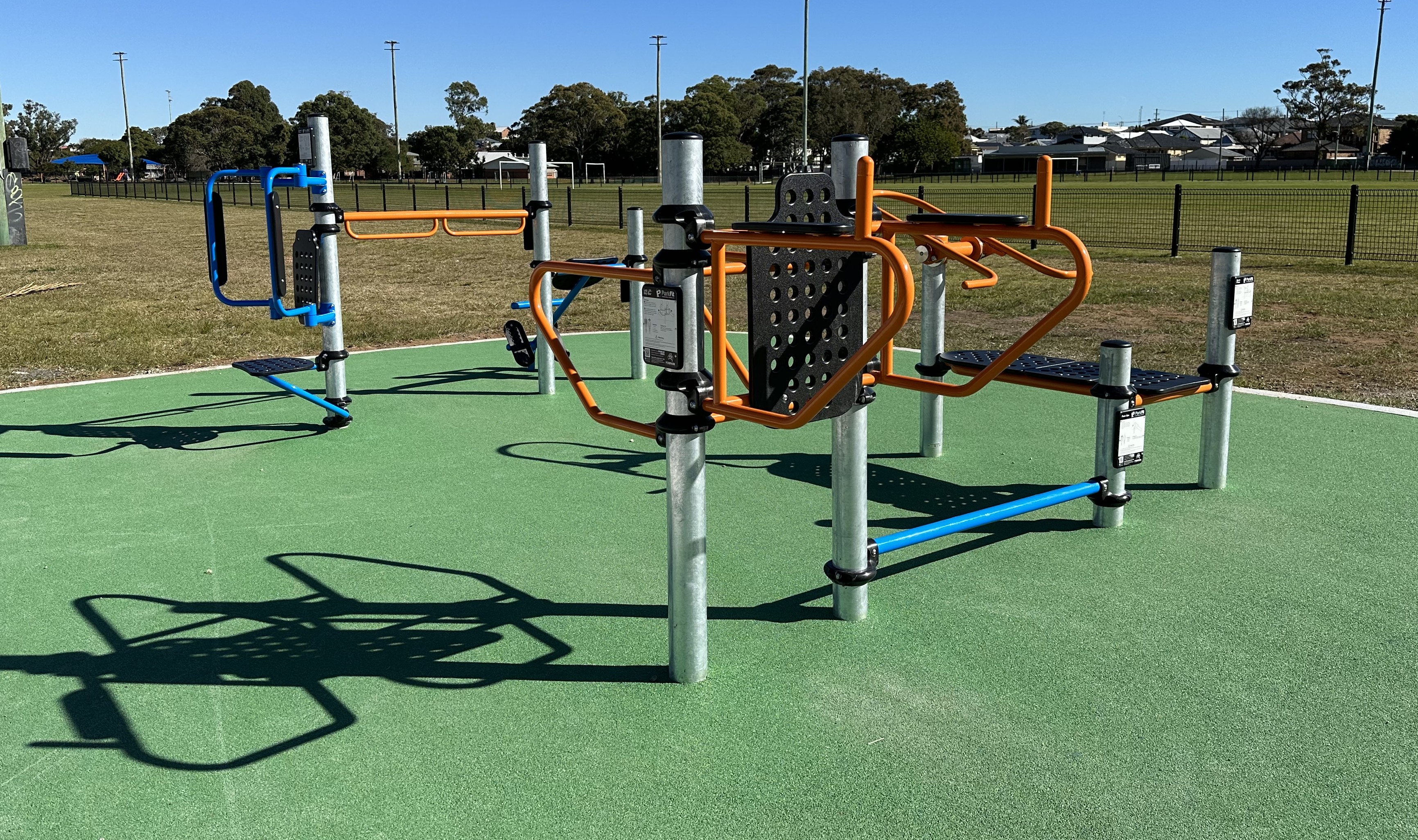 Myers Park fitness stations