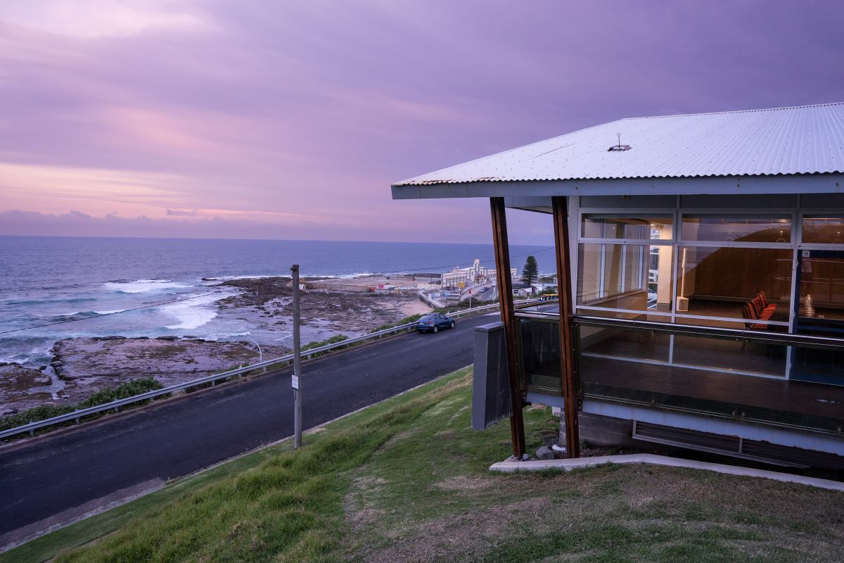 View from Fort Scratchley, overlooking Newcastle Ocean Baths.